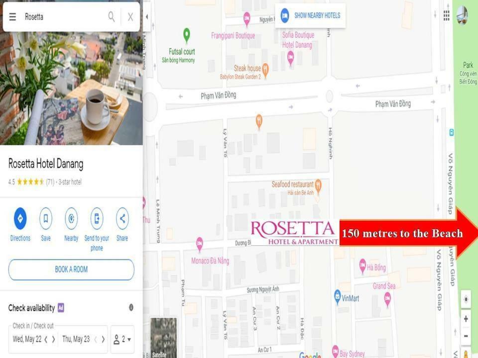 Rosetta Beach Hotel & Apartment Дананг Экстерьер фото
